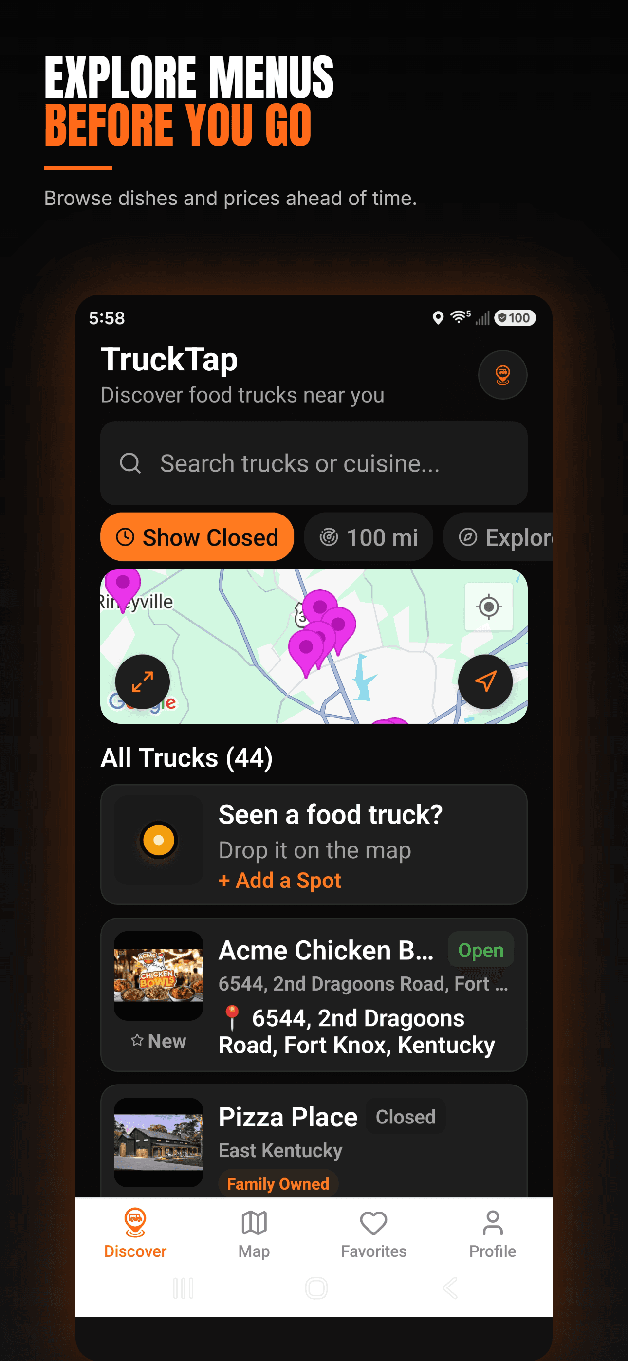 Explore Menus Before You Go — browse dishes and prices ahead of time