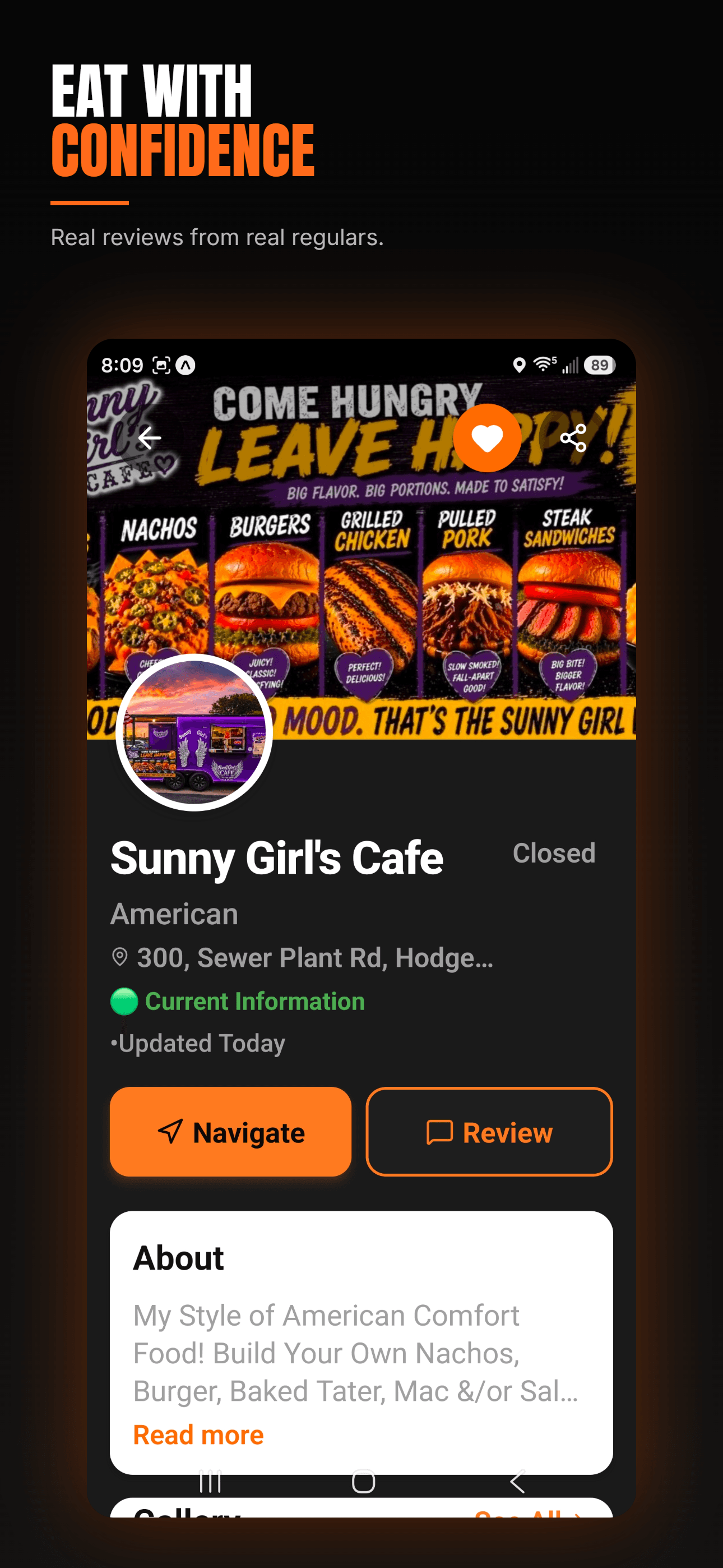 Eat With Confidence — real reviews from real regulars