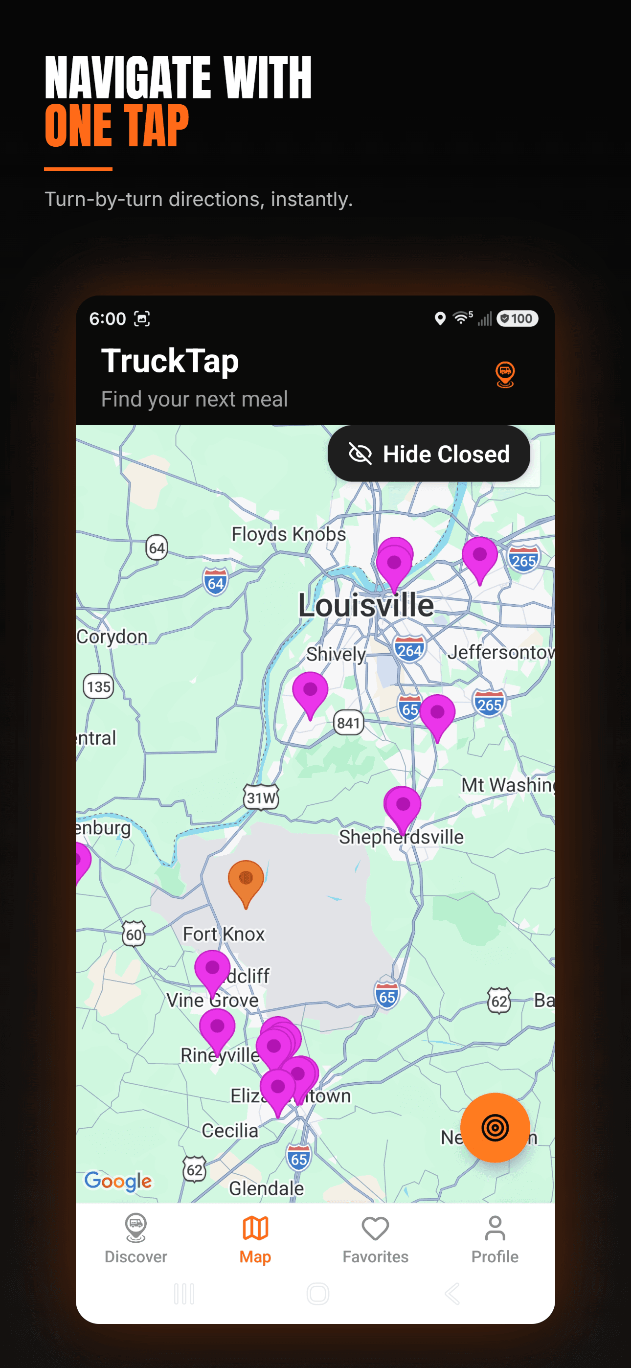 Navigate With One Tap — turn-by-turn directions, instantly