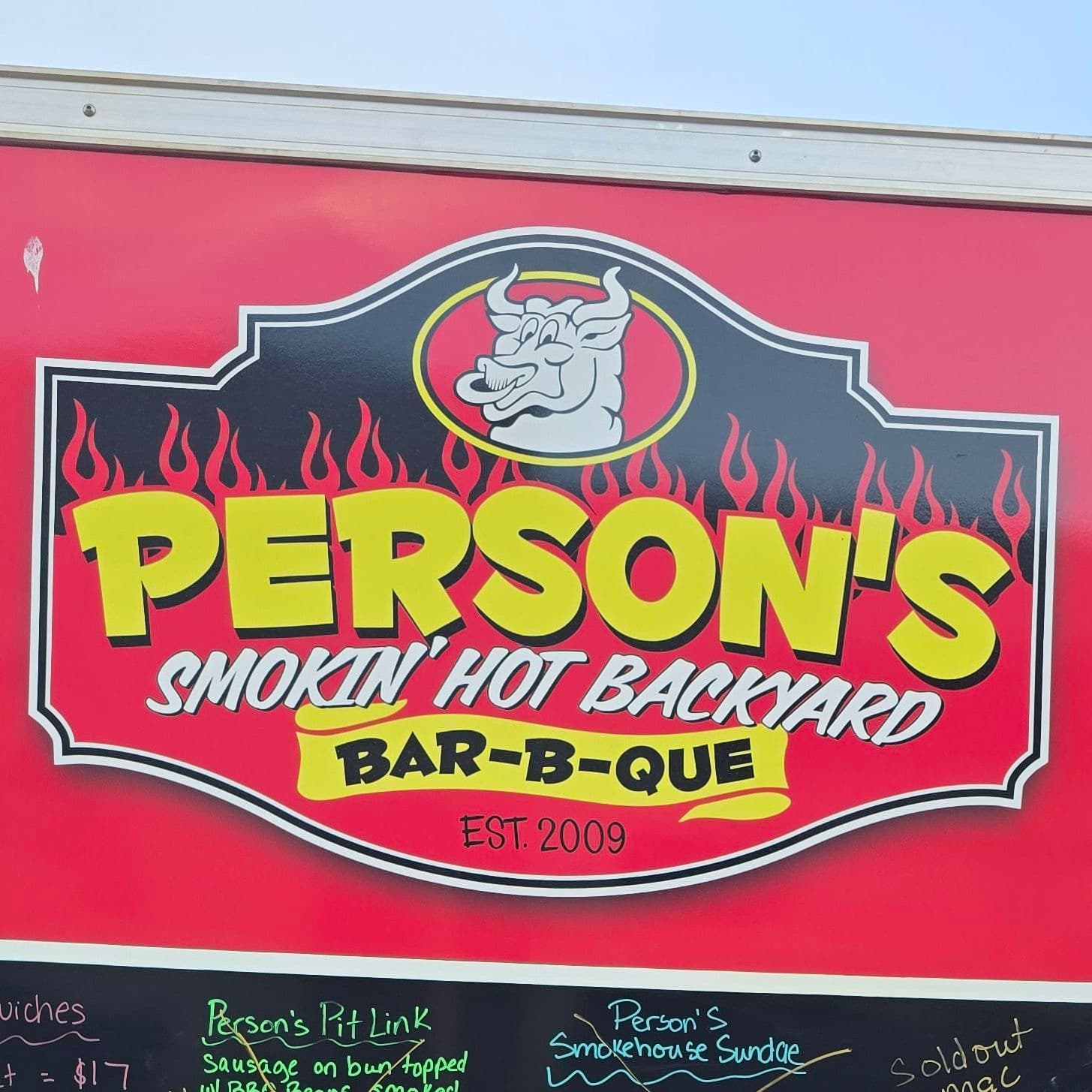 Person's Backyard BBQ logo