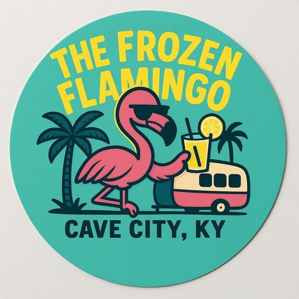 The Frozen Flamingo logo
