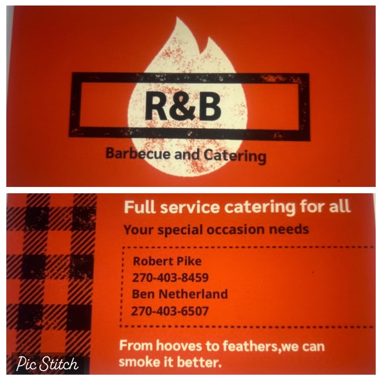 R&B Barbecue and Catering logo