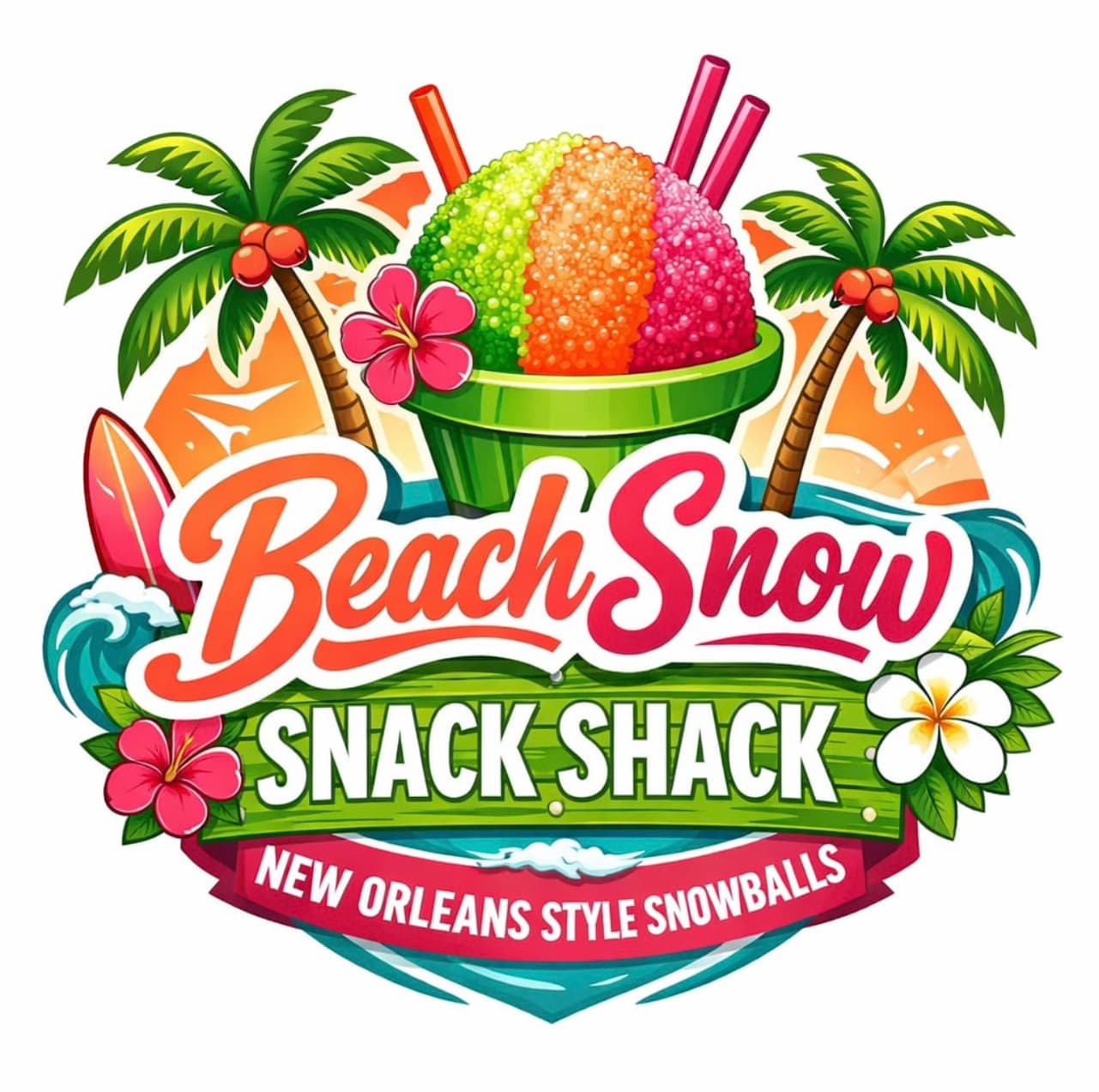 Beach Snow Snack Shack logo
