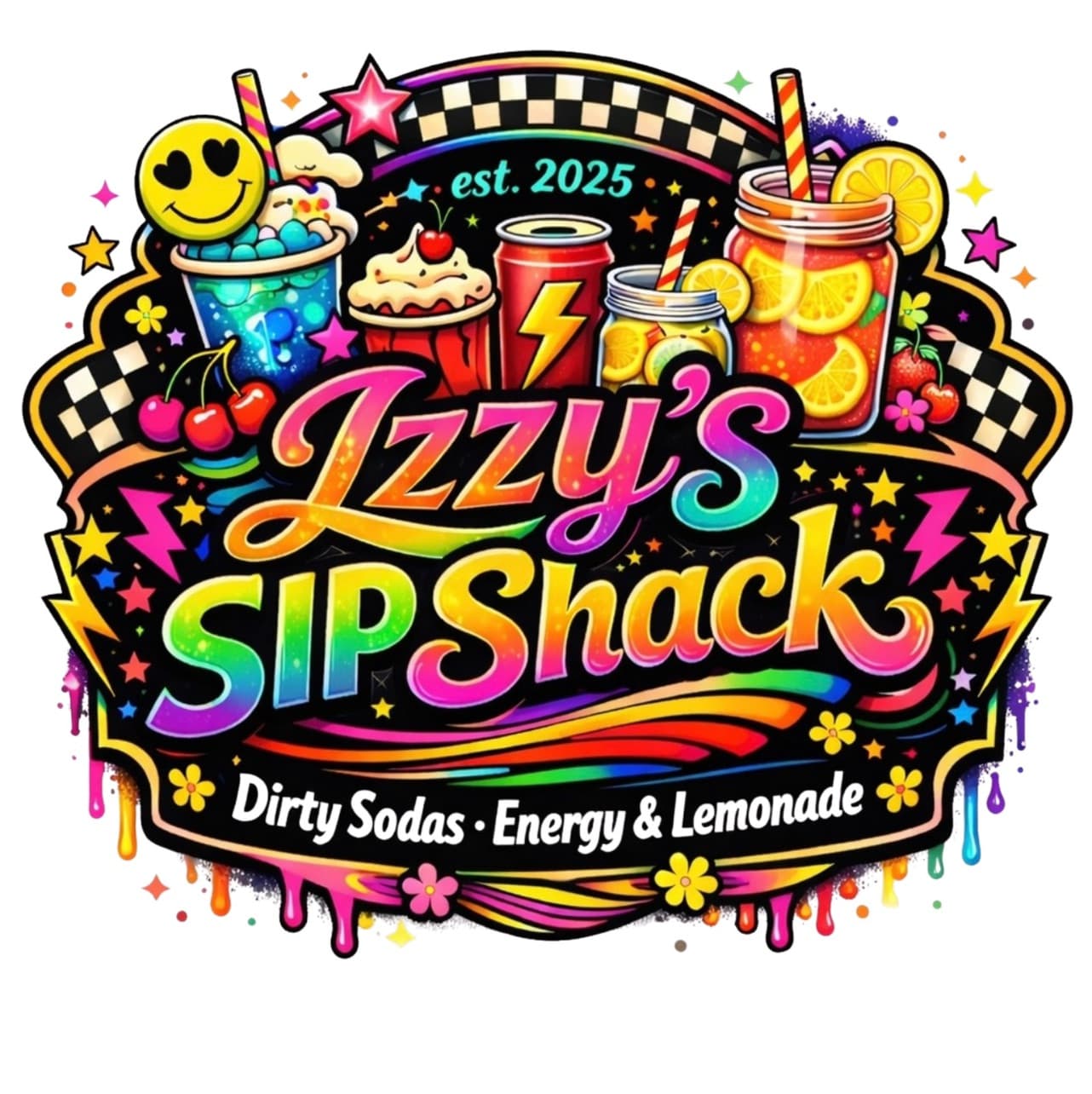 Izzy’s Sip Shack logo